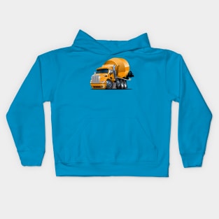 Cartoon Mixer Truck Kids Hoodie